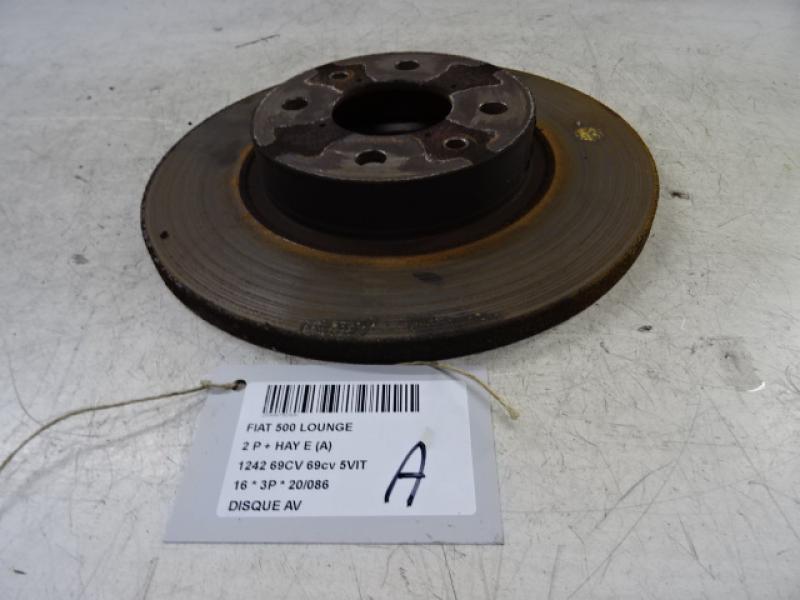 FRONT BRAKE DISC Fiat 500 7/15+