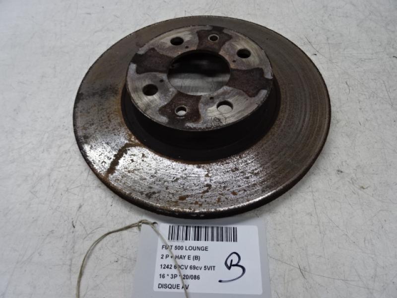 FRONT BRAKE DISC Fiat 500 7/15+