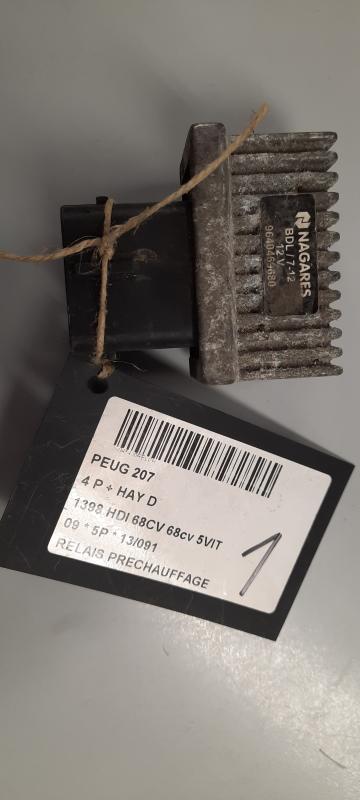 VOORGLOEI RELAIS Peugeot 207 2/06 > 15