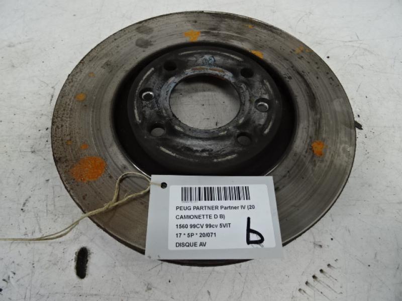 BREMSSCHEIBE VORNE Peugeot PARTNER 08 - 18