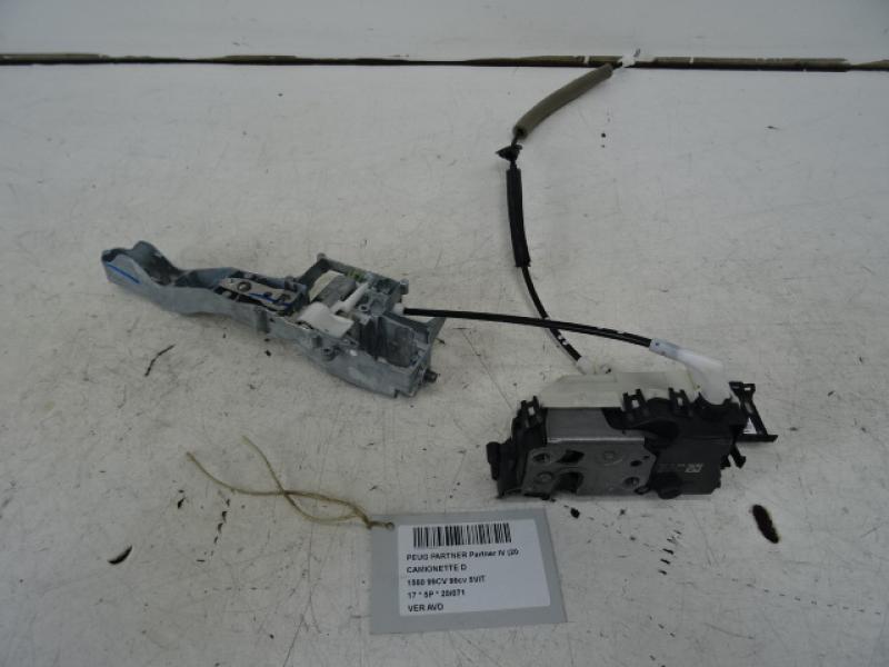VERGRENDELING VOOR RECHTS Peugeot PARTNER 08 - 18