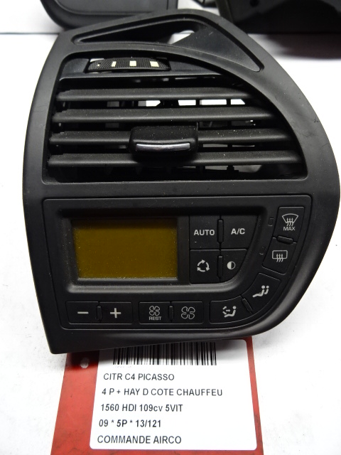COMMANDE D&#039;AIRCO Citroen C4 PICASSO 02/07 - 13