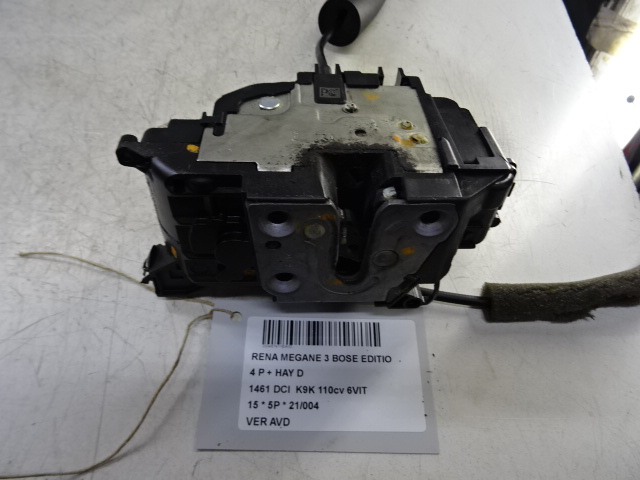 VERROUILLAGE DE PORTE AVANT DROITE Renault MEGANE 09 - 15