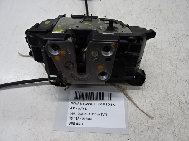 VERGRENDELING ACHTER LINKS Renault MEGANE 09 - 15
