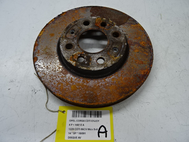 REMSCHIJF VOOR Opel CORSA D 01/11 - 15