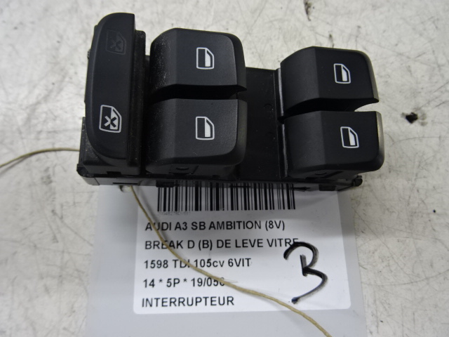 INTERRUPTEUR Audi A3 3,5D 9/12 - 16