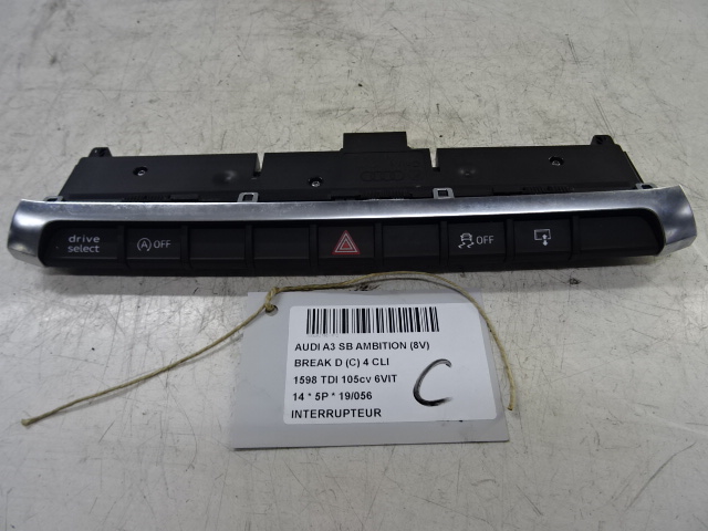 SCHAKELAAR Audi A3 3,5D 9/12 - 16