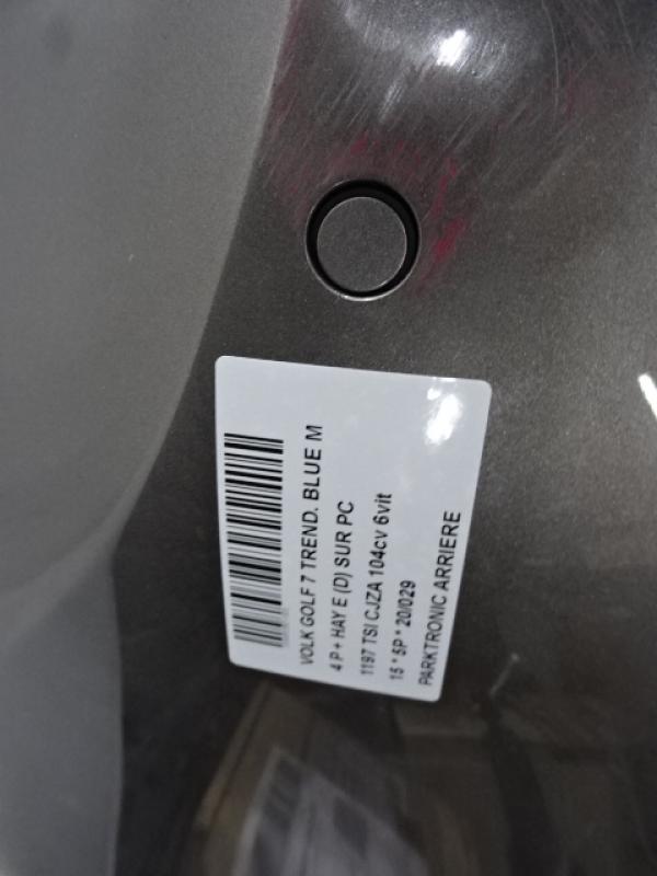PARKTRONIC ARRIERE Vw GOLF VII 11/12 - 17