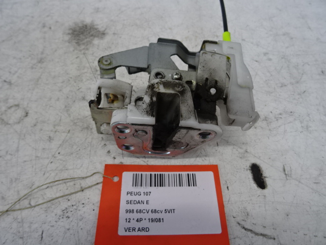VERGRENDELING ACHTER RECHTS Peugeot 107