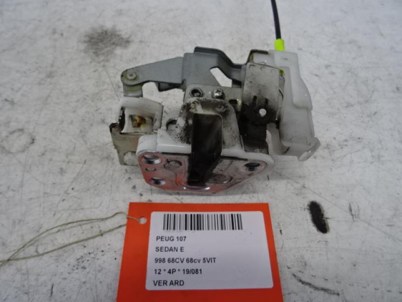 VERGRENDELING ACHTER RECHTS Peugeot 107