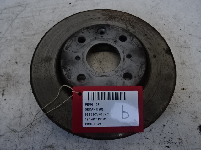 REMSCHIJF VOOR Peugeot 107