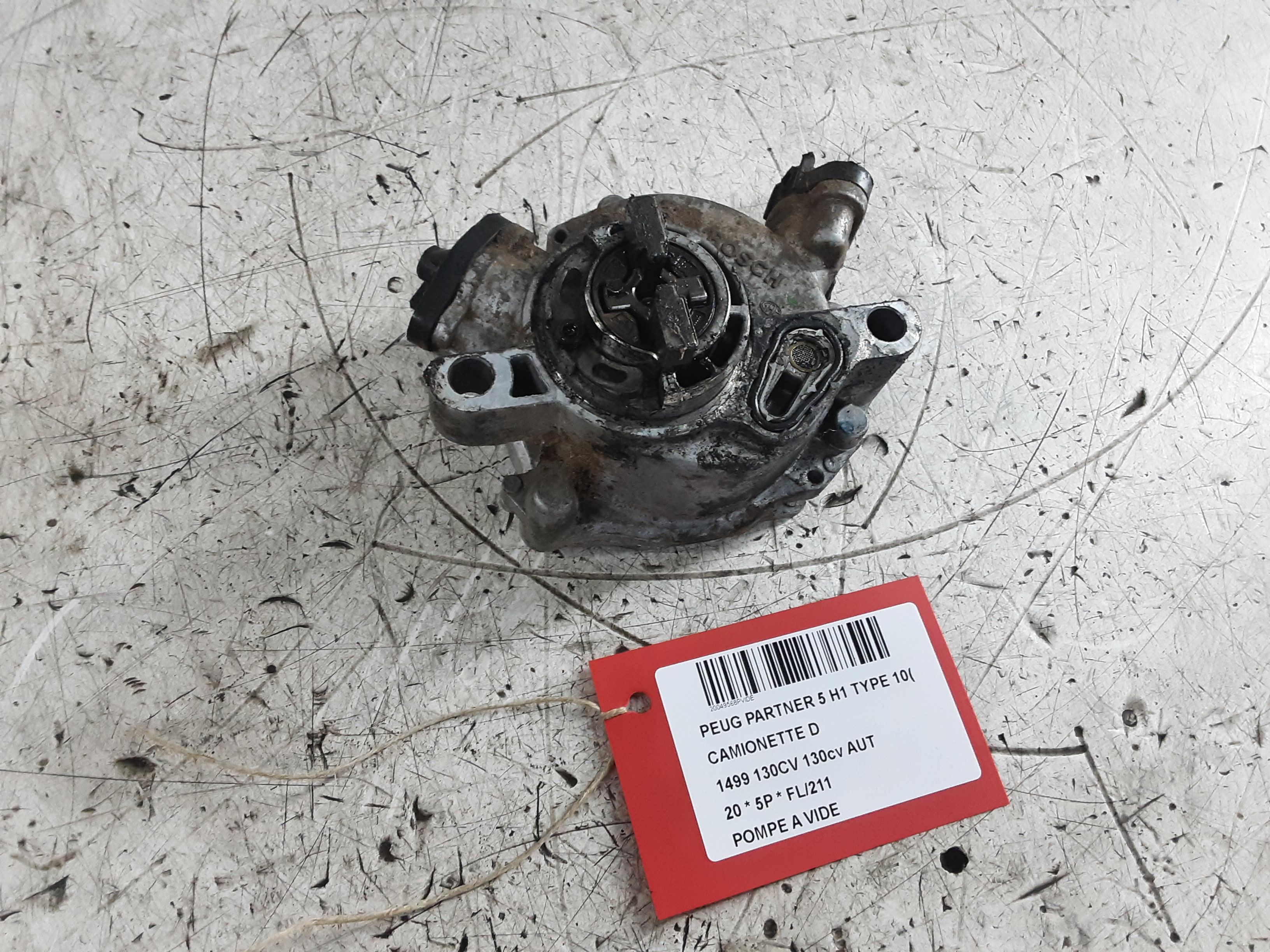 POMPE A VIDE Peugeot PARTNER 9/18+