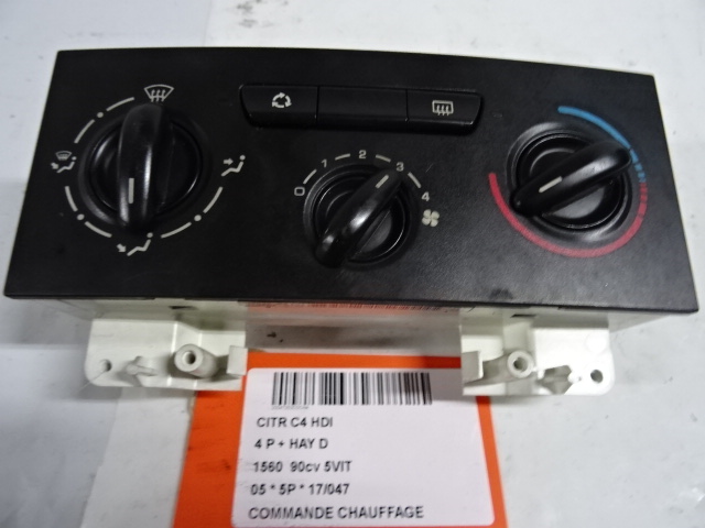 BEDIENINGSPANEER VERWARMING Citroen C4 11/04-10/10