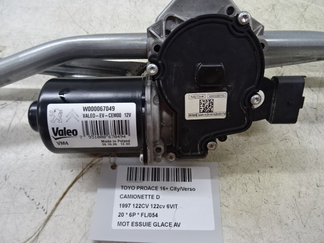 MOTOR RUITENWISSERS VOOR Toyota PROACE 16+