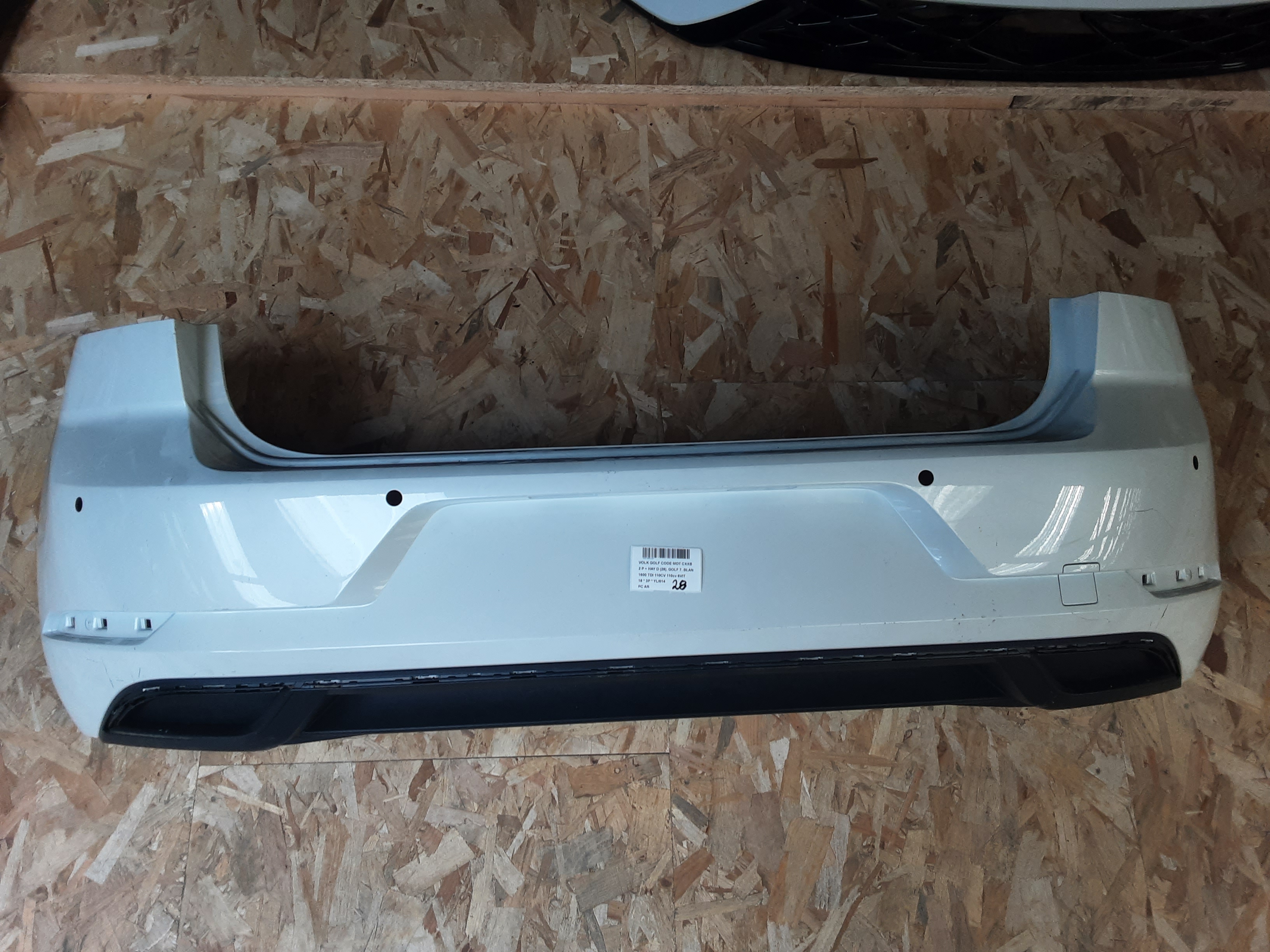 ACHTERBUMPER Vw GOLF VII 1/17 - 2/20 FaceLift
