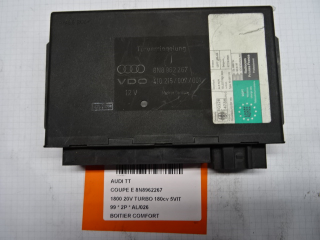 COMPUTER COMFORT Audi TT 10/98 - 06