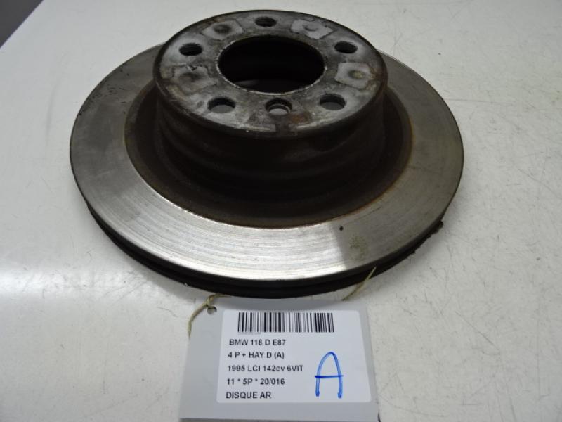 REAR BRAKE DISC Bmw 1 E81/87 4/07 - 12
