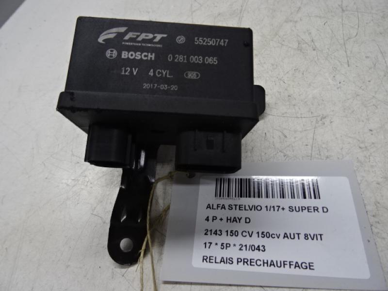 VOORGLOEI RELAIS Alfa Romeo STELVIO 1/17+