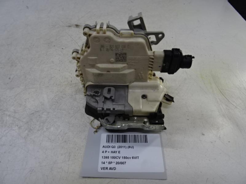 VERROUILLAGE DE PORTE AVANT DROITE Audi Q3 06/11 - 15