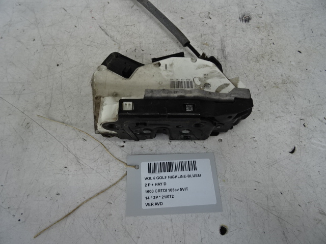 VERGRENDELING VOOR RECHTS Vw GOLF VII 11/12 - 17