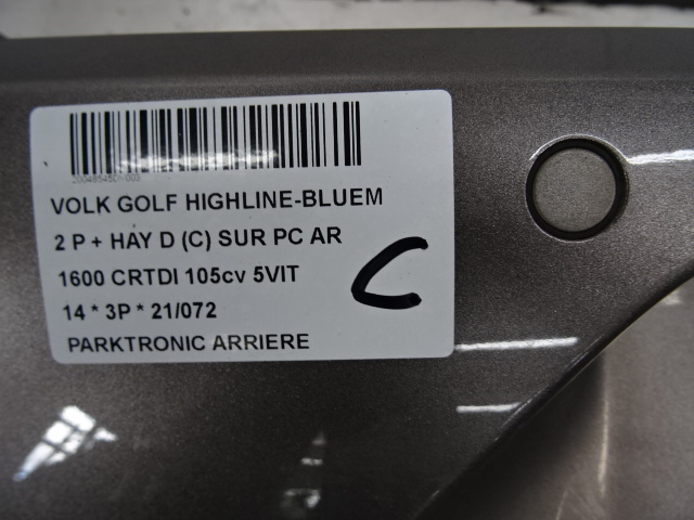 PARKEERSENSOREN ACHTER Vw GOLF VII 11/12 - 17