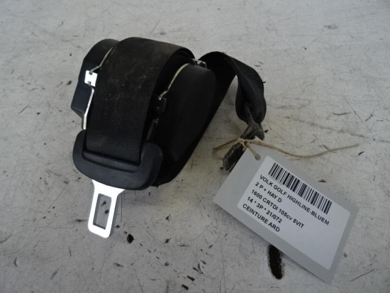CEINTURE ARRIERE DROITE Vw GOLF VII 11/12 - 17