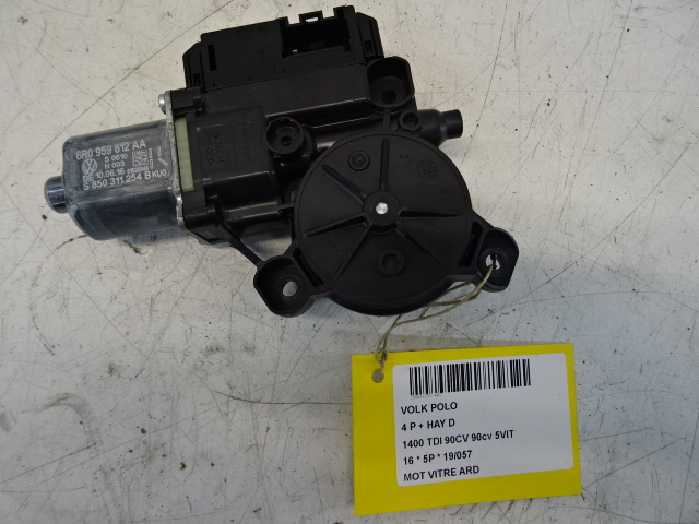 MOTOR RUITMECHANISME ACHTER RECHTS Vw POLO (6R) FaceLift 5/14 - 17