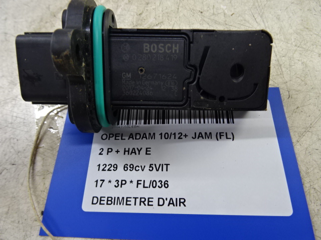 LUCHTHOEVEELHEIDSMETER Opel ADAM 10/12+