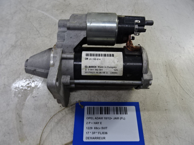 STARTMOTOR Opel ADAM 10/12+