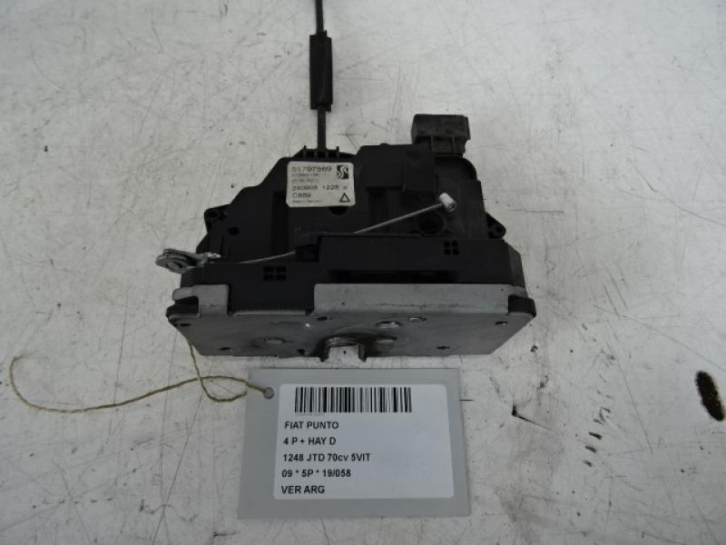 VERROUILLAGE DE PORTE ARRIERE GAUCHE Fiat PUNTO 7/03 - 12