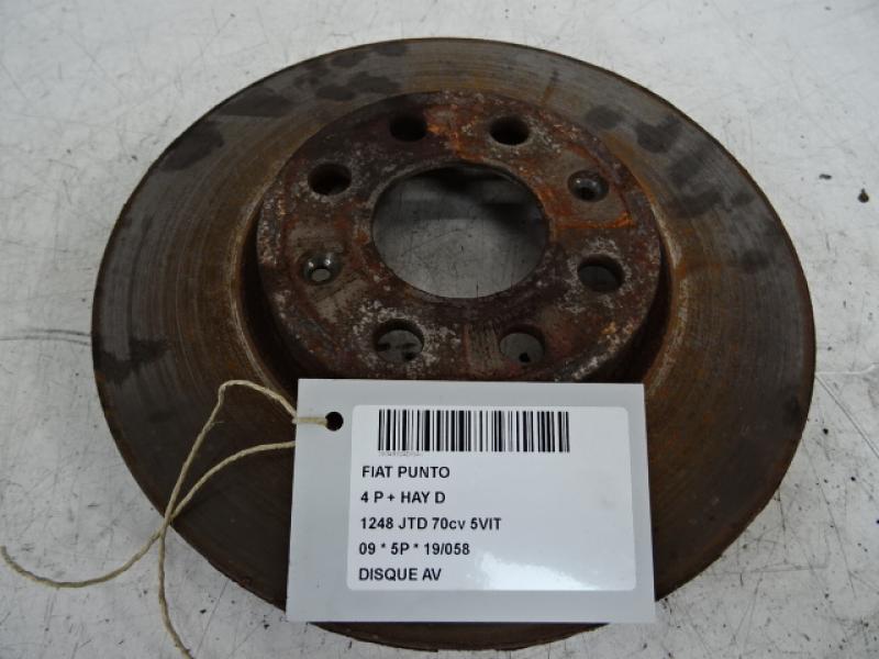 DISQUE AVANT Fiat PUNTO 7/03 - 12