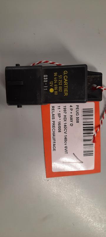 VOORGLOEI RELAIS Peugeot 508 4/11 - 14