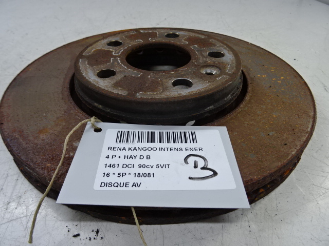 REMSCHIJF VOOR Renault KANGOO 6/13- 7/21