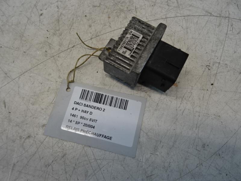 VOORGLOEI RELAIS Dacia SANDERO 9/12 - 16