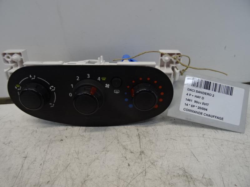 COMMANDE DE CHAUFFAGE Dacia SANDERO 9/12 - 16