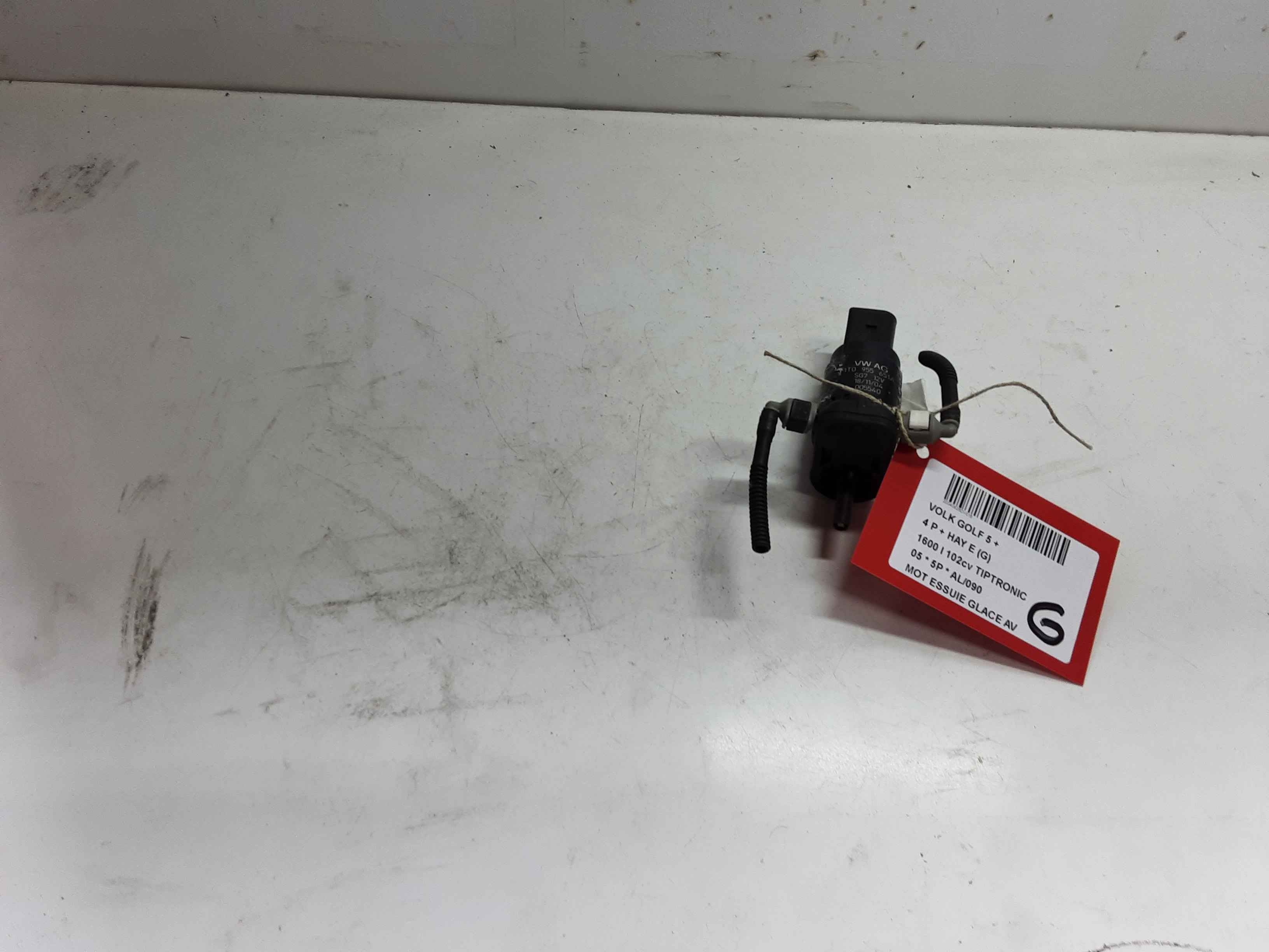 MOTEUR DE LAVE-GLACE AVANT Vw GOLF V 11/03 - 08