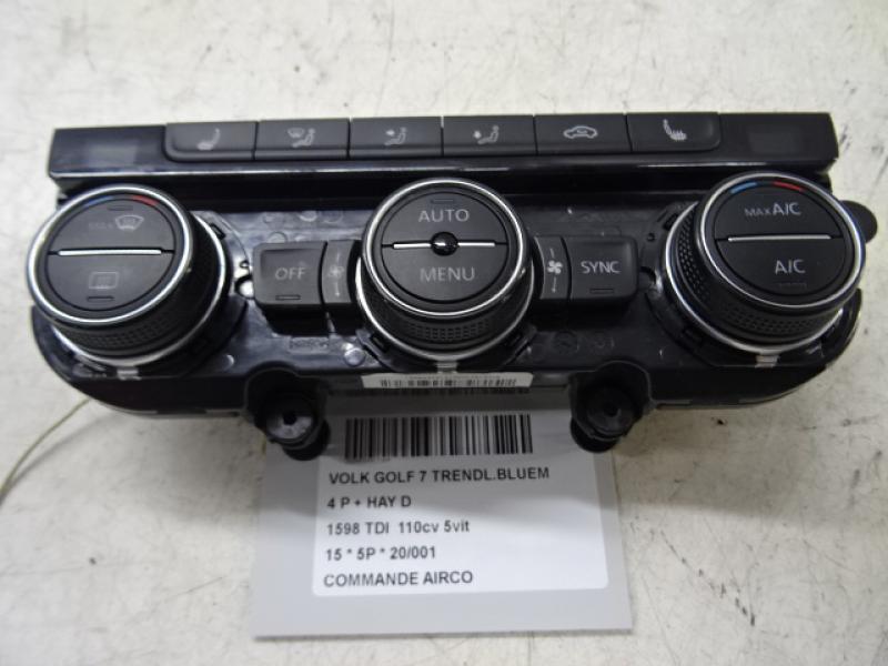 COMMANDE D'AIRCO Vw GOLF VII 11/12 - 17