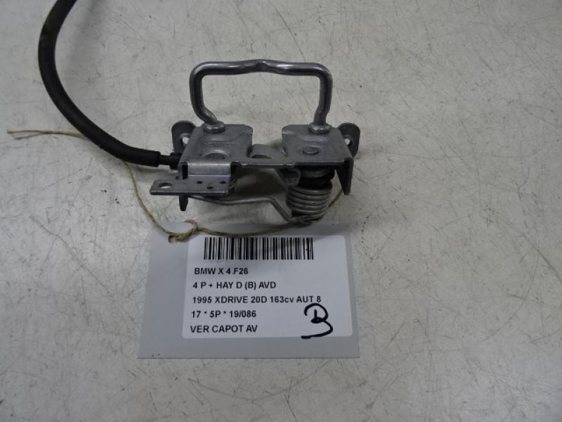 VERROUILLAGE DE CAPOT AVANT Bmw X4 F26 04/14 > 18