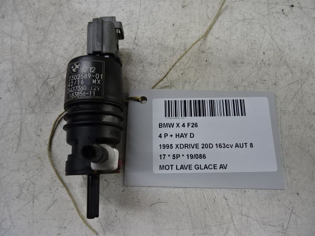 MOTEUR DE LAVE-GLACE AVANT Bmw X4 F26 04/14 &gt; 18