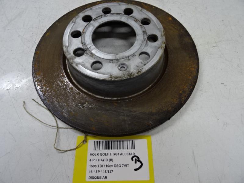 REMSCHIJF ACHTER Vw GOLF VII 11/12 - 17