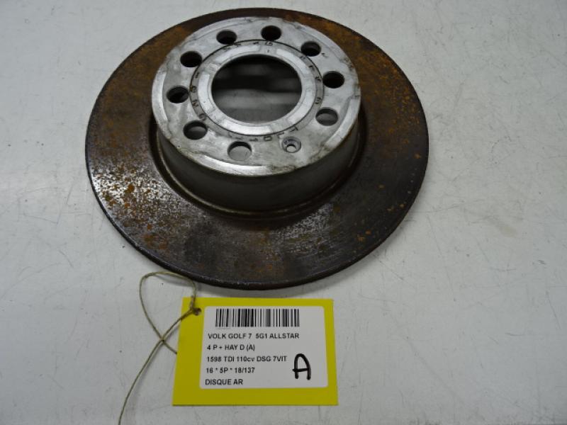 REMSCHIJF ACHTER Vw GOLF VII 11/12 - 17
