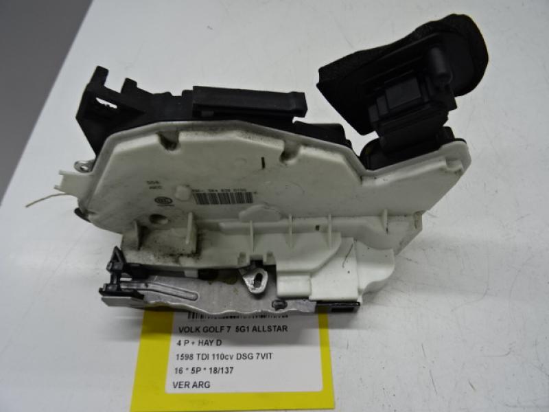 VERGRENDELING ACHTER LINKS Vw GOLF VII 11/12 - 17