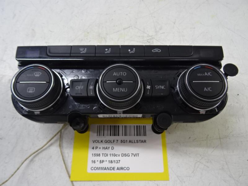 COMMANDE D'AIRCO Vw GOLF VII 11/12 - 17