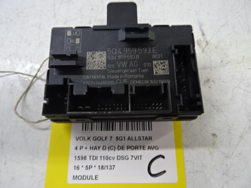 MODULE Vw GOLF VII 11/12 - 17