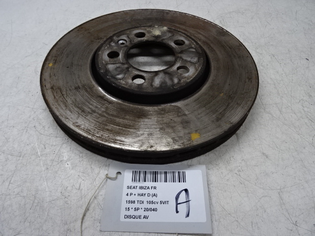 DISQUE AVANT Seat IBIZA MK4 (6J) 4/12 - 7/2015