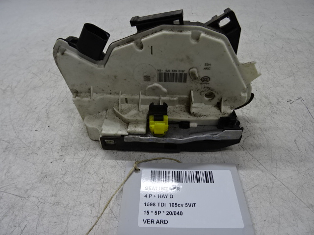 VERGRENDELING ACHTER RECHTS Seat IBIZA MK4 (6J) 4/12 - 7/2015