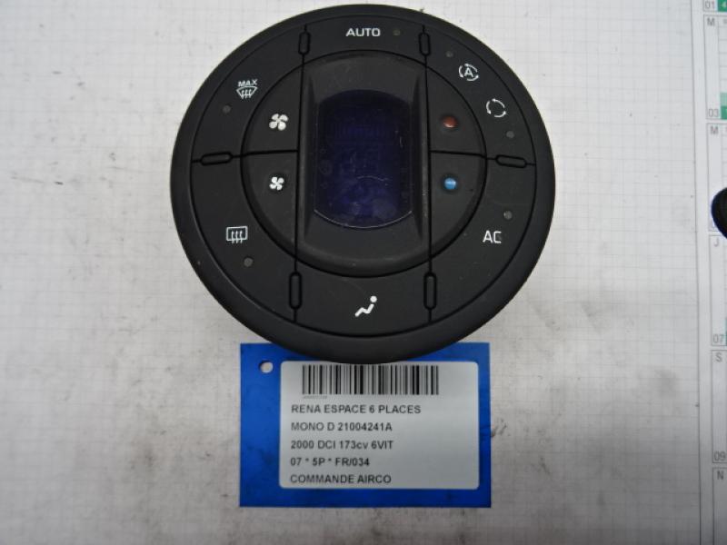 COMMANDE D'AIRCO Renault ESPACE 02 - 12