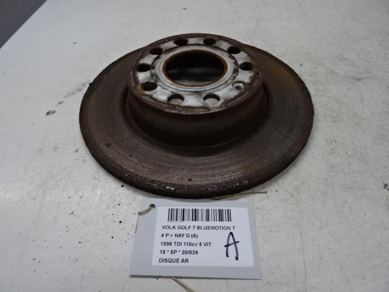 REAR BRAKE DISC Vw GOLF VII 11/12 - 17