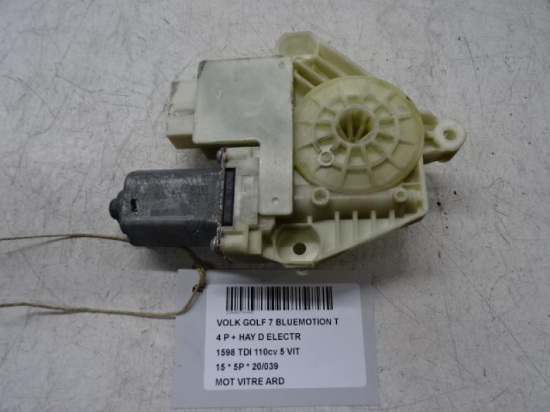 MOTEUR DE VITRE DE PORTE ARRIERE DROITE Vw GOLF VII 11/12 - 17