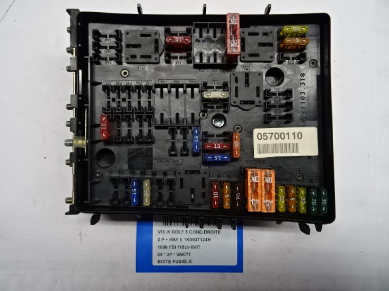 FUSE BOX Vw GOLF V 11/03 - 08